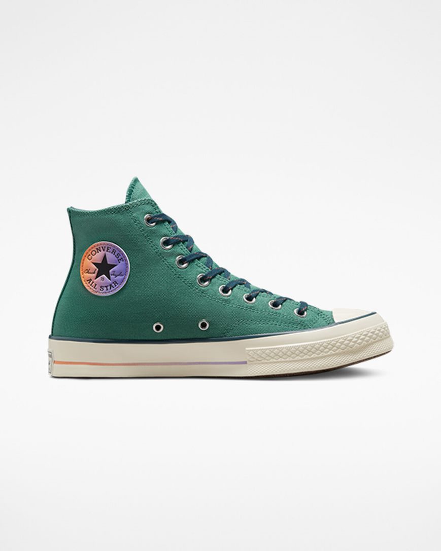 Tenisi Inalti Barbati Converse Chuck 70 Color Fade Verzi | RO PXAQJ980